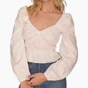 Reformation Fern Ruffle Blouse